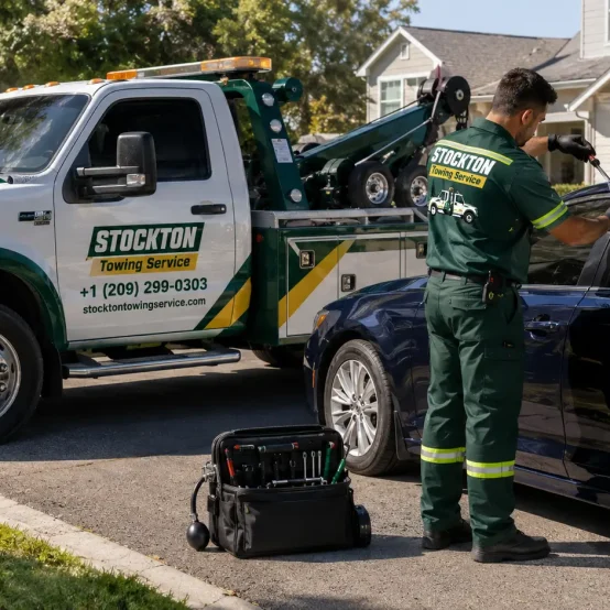 locked out of the car unlock car service by stockton towing service in stockton resisdential