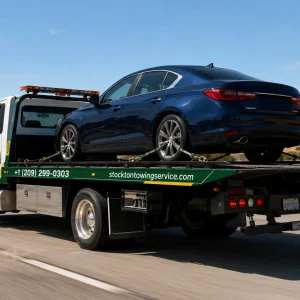 long distance towing service by stockton towing service on i-5